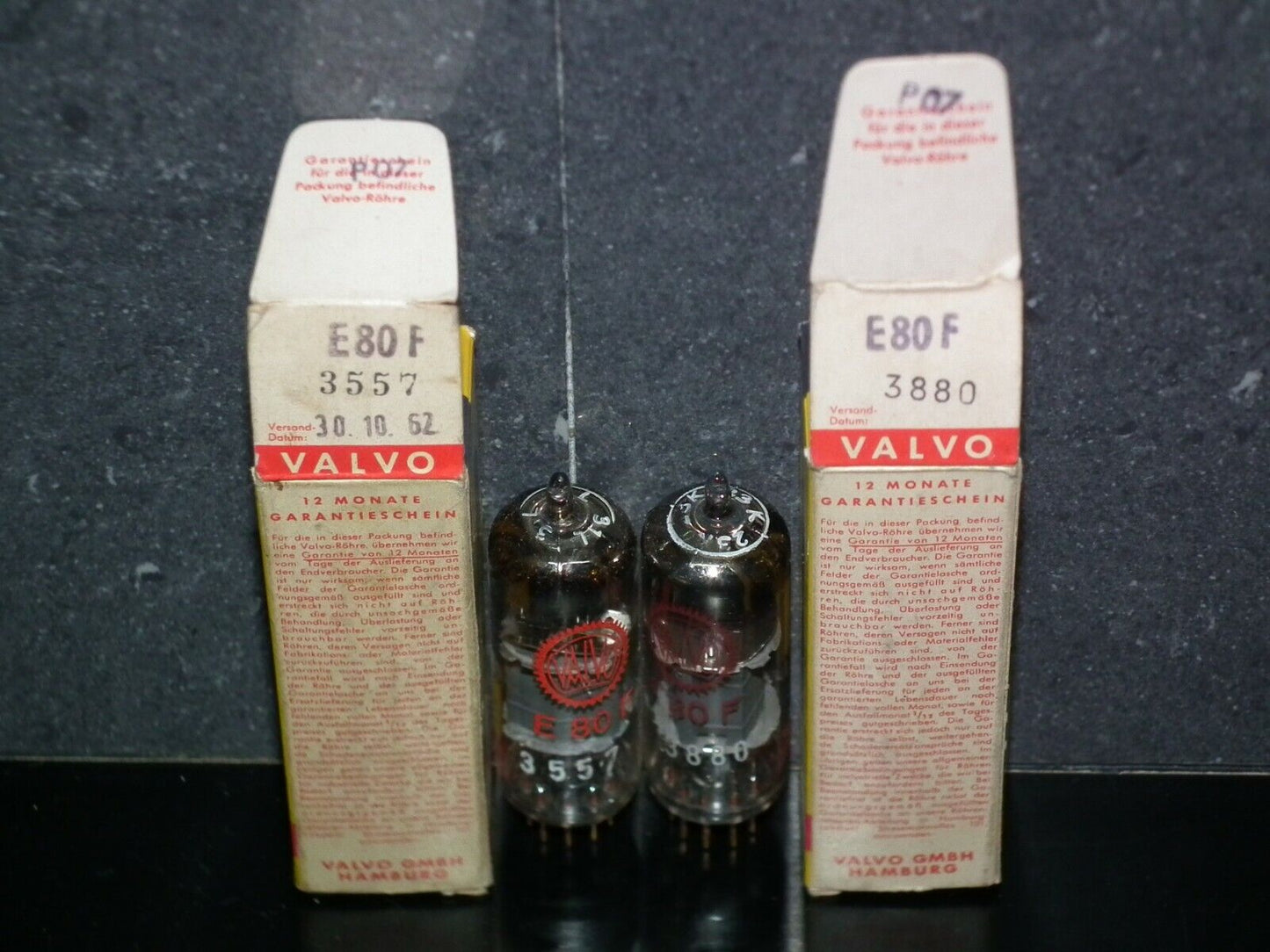 E80F Valvo 6084 Single tube NOS NIB EF86 sub Red Logo 1962