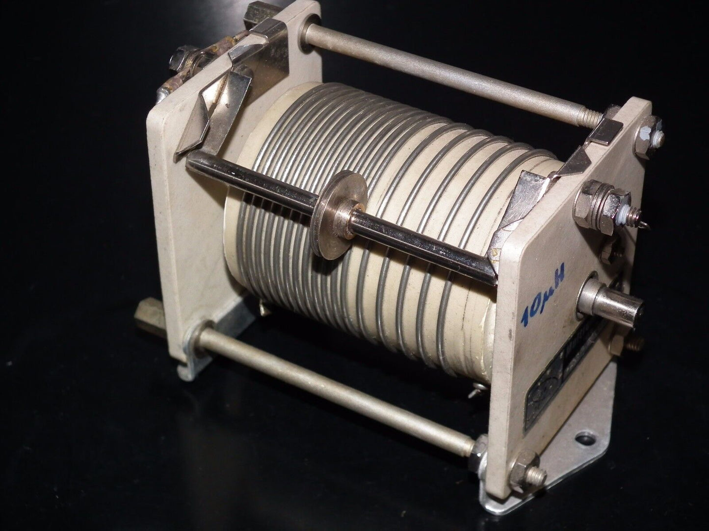 Variable Roller Inductor Coil - JOHNSON 10uH - LINEAR AMPLIFIERS ANTENNA TUNERS
