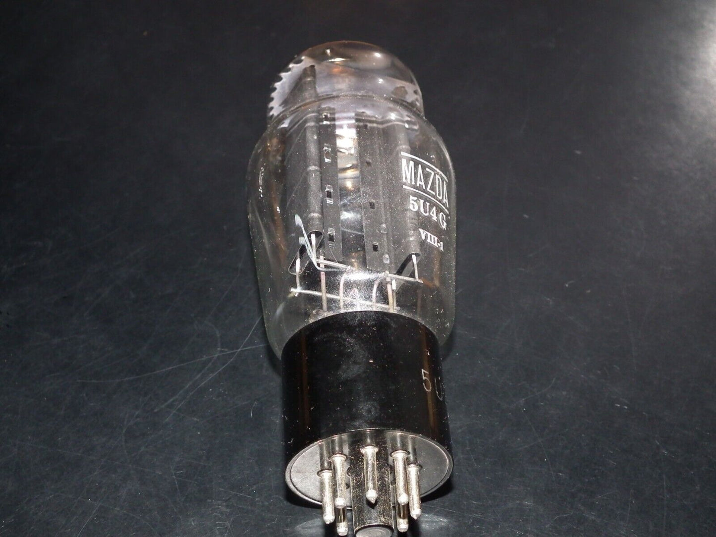 5U4G Mazda VT-244 NOS Black Plates RARE Double Top Square Getters