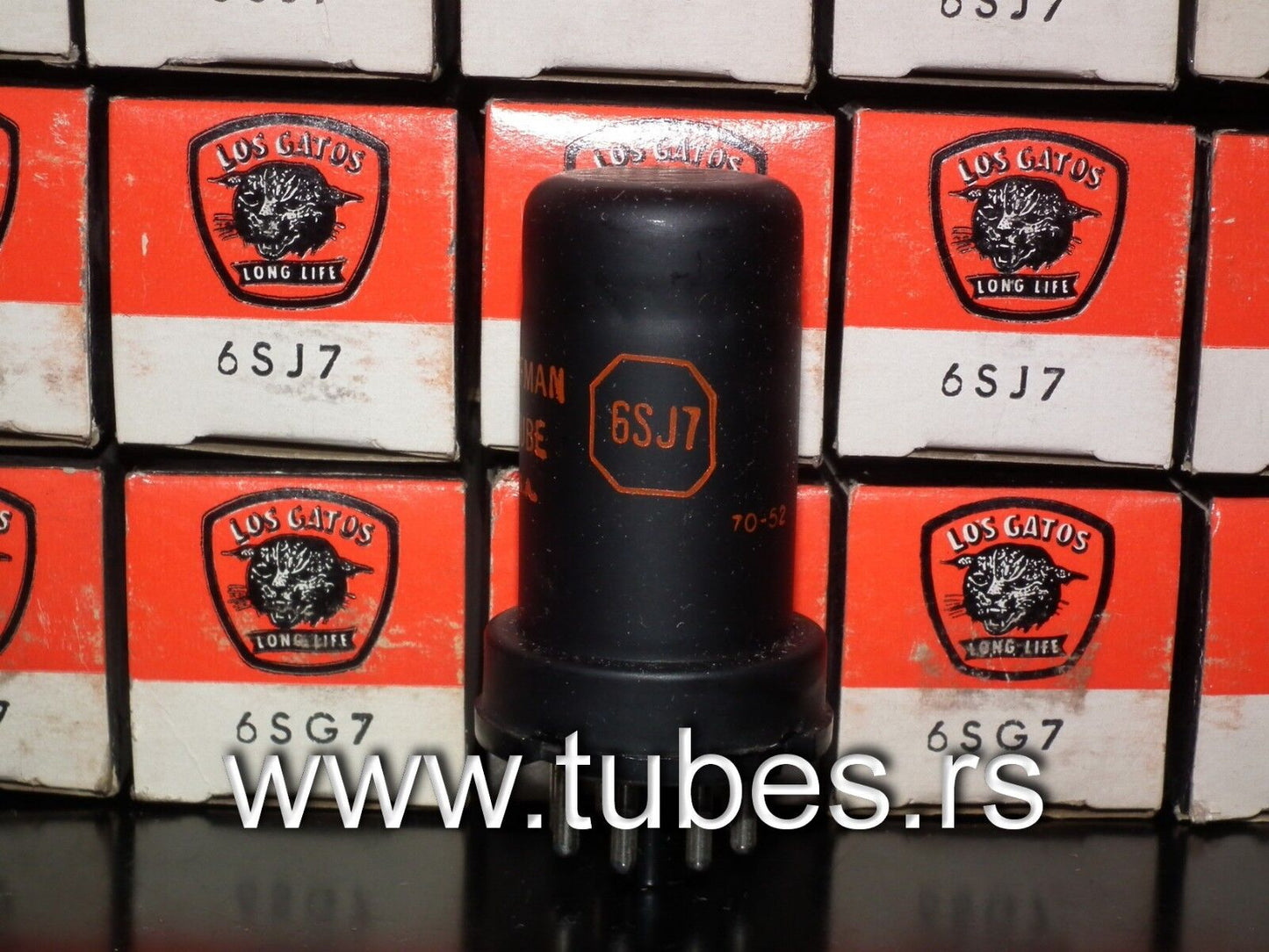 PLatinum matched pair 6SJ7 Los Gatos Lewis & Kaufman NOS NIB