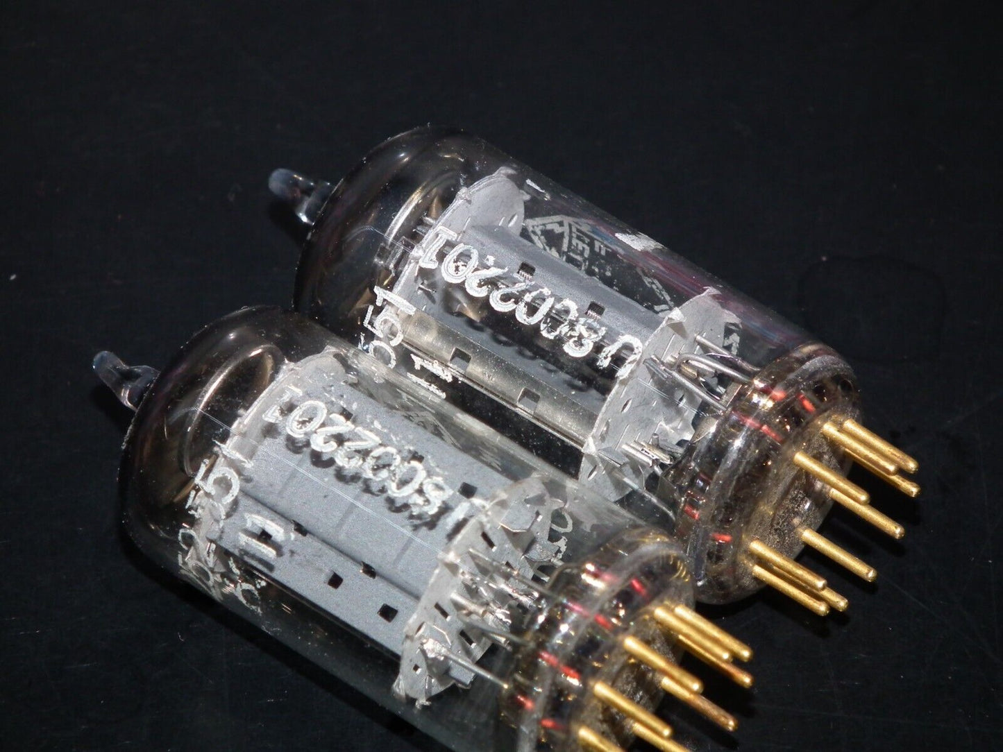 Platinum Matched Pair 6211 Telefunken ~ECC82 Tested NOS DB Gold Pins ULM ECC802S