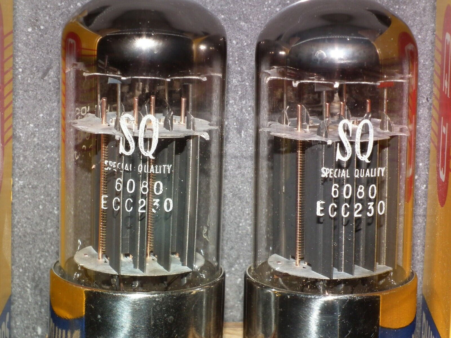 MULLARD 6080 6AS7 5998 ECC230 Matched pair NOS SPECIAL QUALITY rebranded Philips