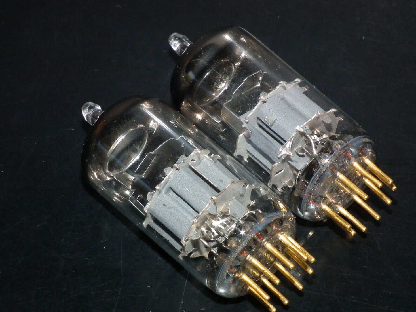 Platinum Matched Pair CCa Siemens E88CC ECC88 GRAY SHIELD Used Tested NOS 135%