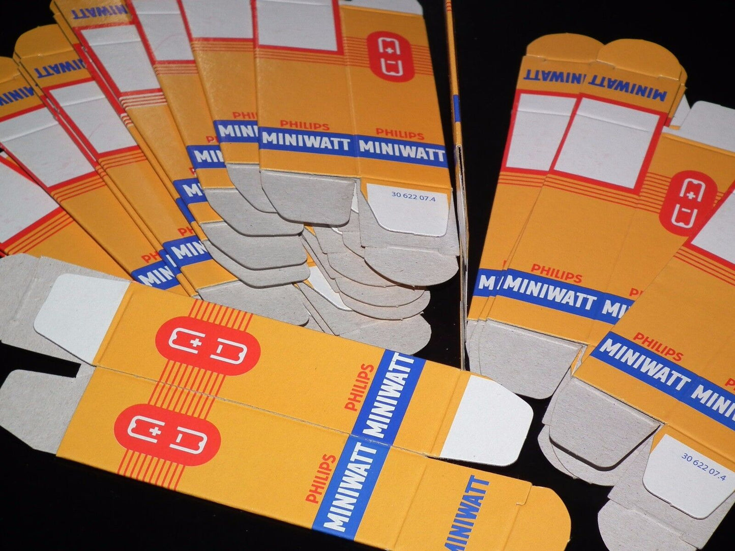 100 pcs Philips Miniwatt Blank Carton Tube Boxes for ECC81 ECC83 E88CC EL84 6BQ5