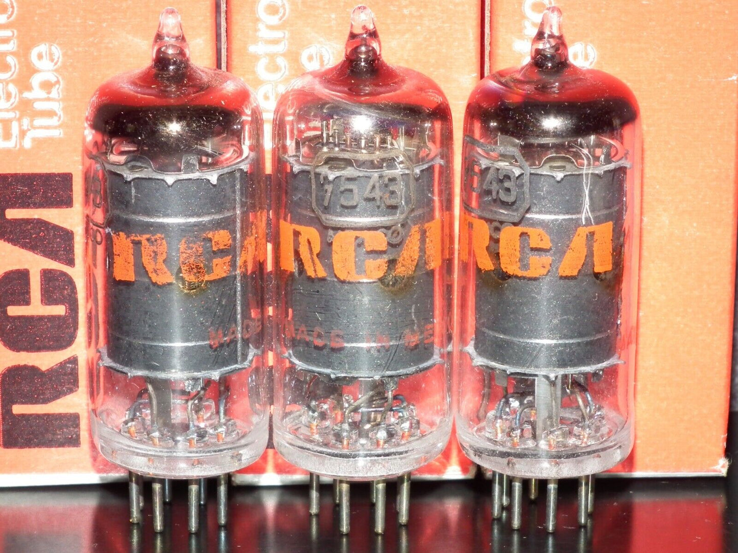 7543 RCA SQ 6AU6A EF94 Microphone pentode Low Noise Tested