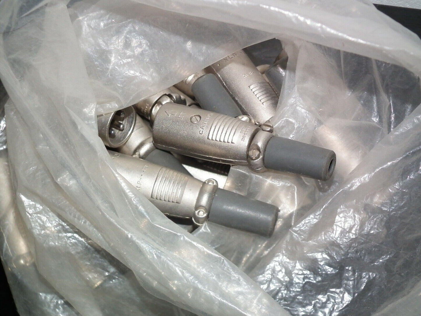 One ITT Cannon male XLR-3-12C NOS Microphone connector XLR 3 12C (3 pole)