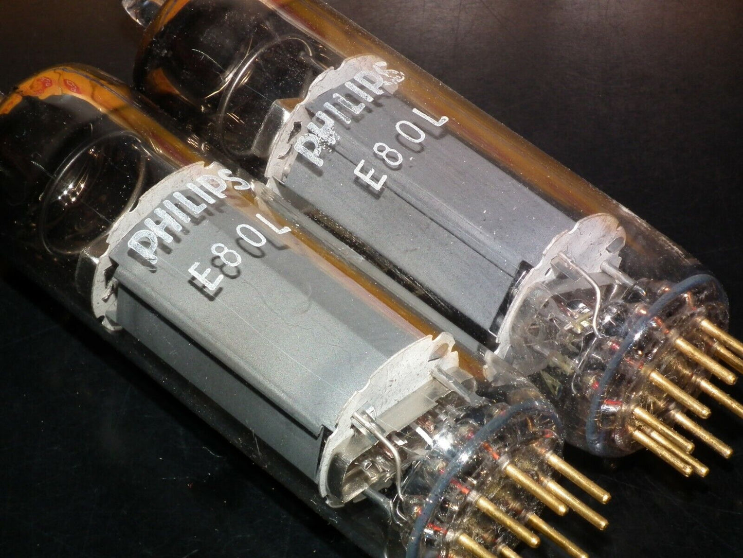 E80L Philips 6227 NOS Big O Getter Gold Pins SQ Made in Holland