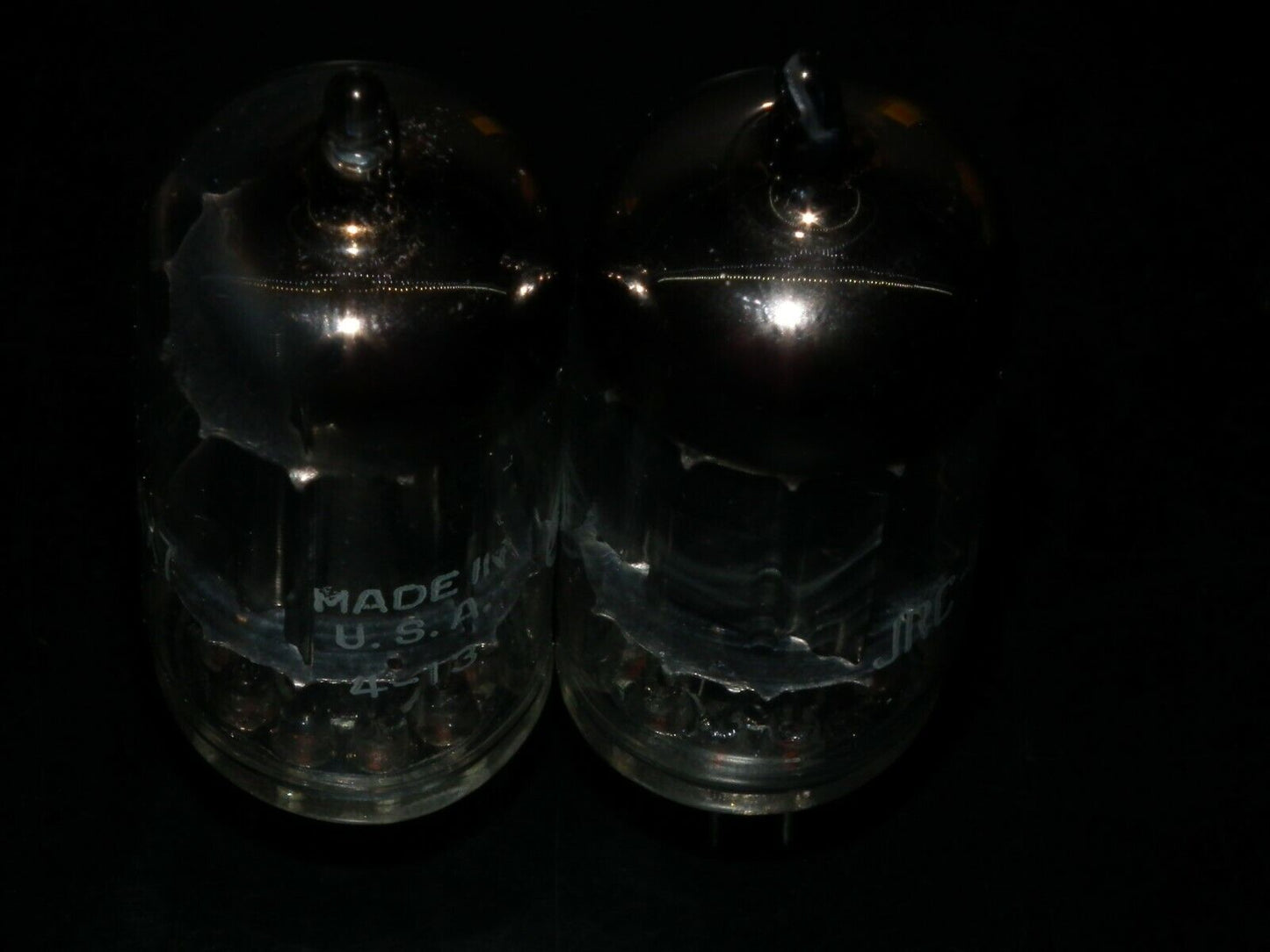 12AX7 RCA ECC83 NOS NIB JAN Boxes Matched Pair Square Getter Long Black Anodes