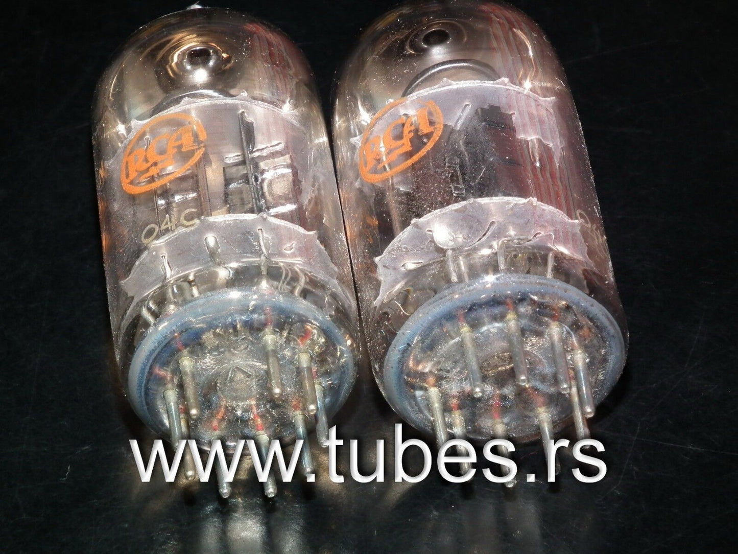 6189 RCA 12AU7 NOS NIB platinum matched pair ECC82 ECC802S Long Life E82CC