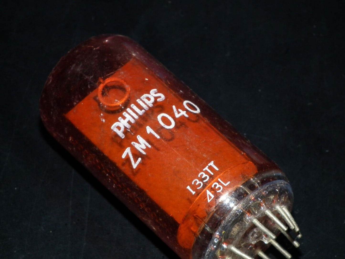 One (1 pcs) ZM1040 Philips Nixie Tube Red Made in Holland Used Not Tested AS IS!