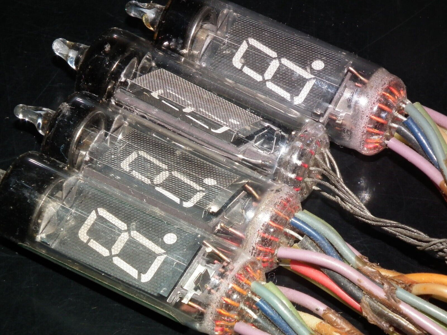LOT OF 4 ISEDEN ITRON NUMITRON TUBES DG-12H DG12H AS IS!