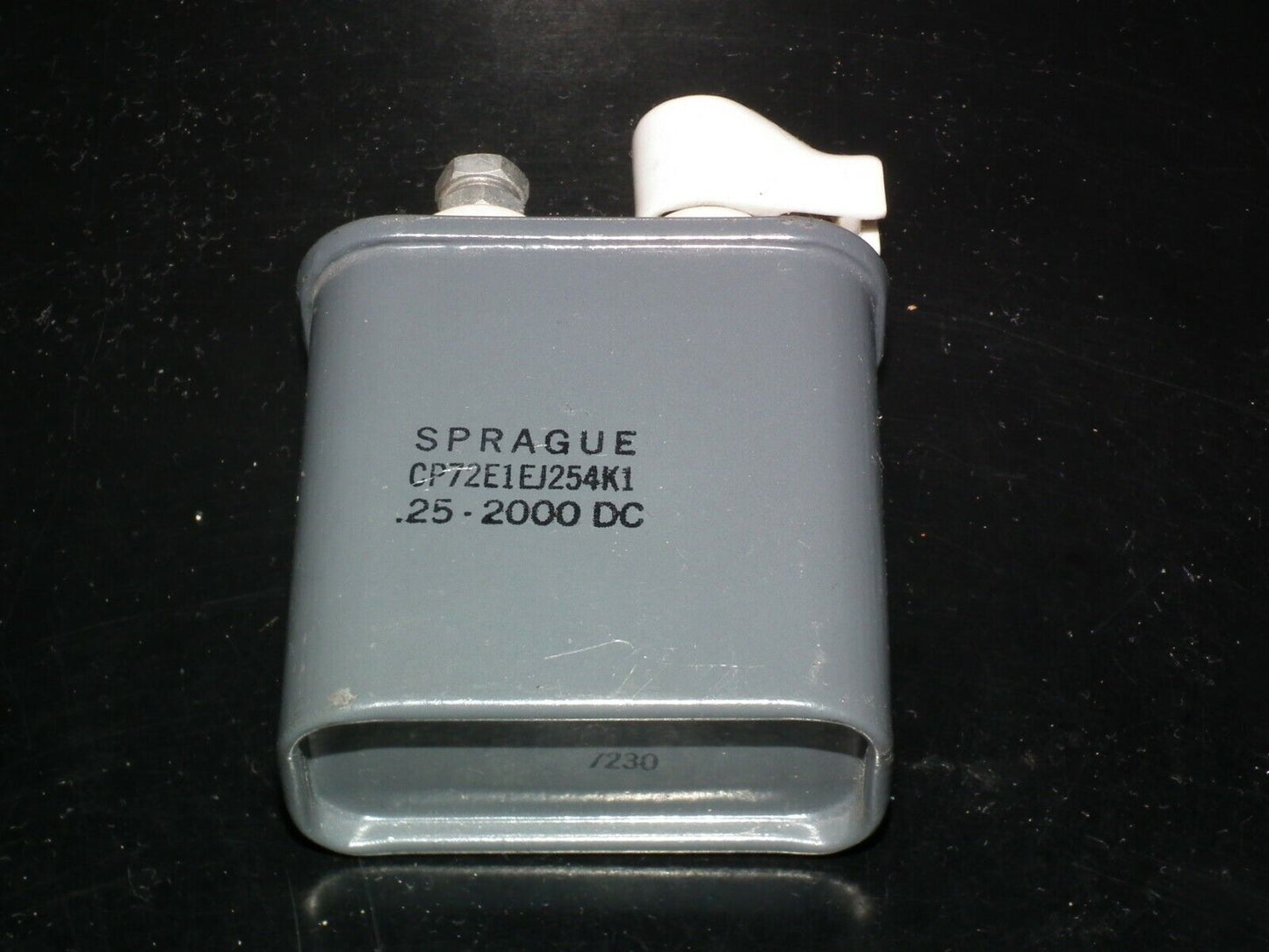 One vintage Sprague PIO capacitor 0.25uF 2000V DIY tube audio 0.25mfd 2KV