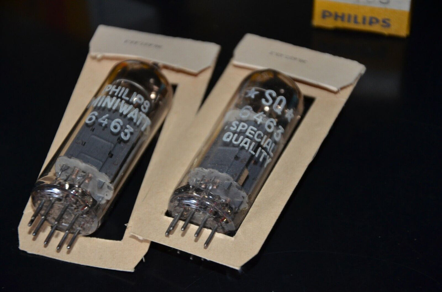 6463 Platinum Matched Pair Philips Heerlen Holland NOS NIB RARE WELDED PLATES SQ