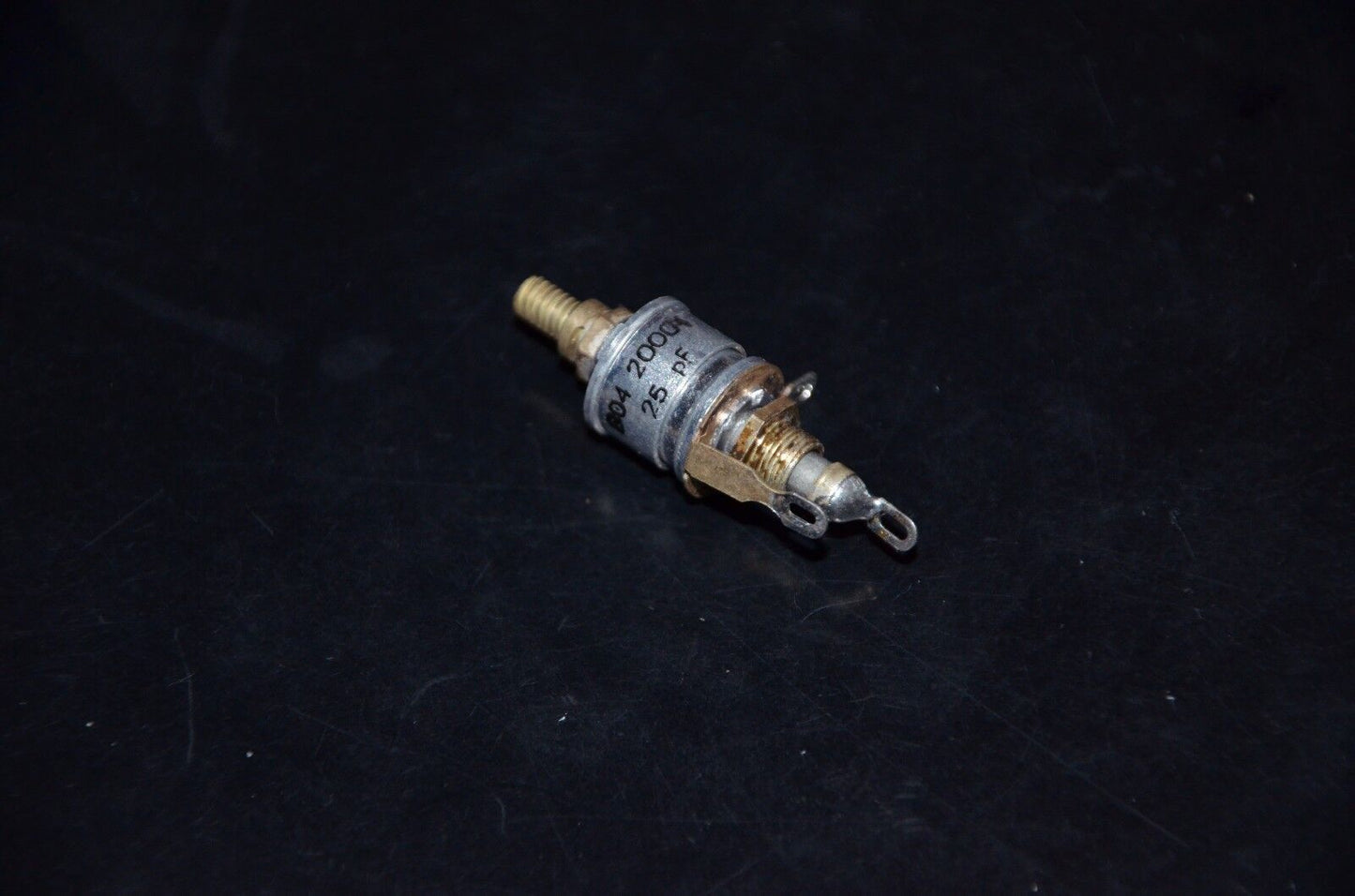 Lot of five (5 pcs) NOS professional variable capacitor 25 pF chassis montage