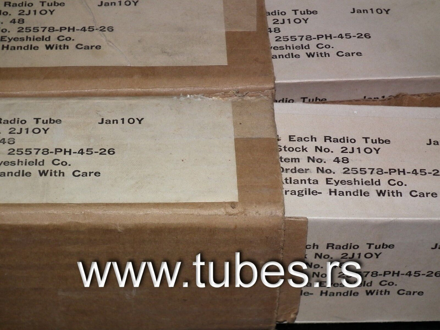 One (1 pcs) 10Y Sylvania VT-25 NOS NIB JAN Boxes 10 VT25