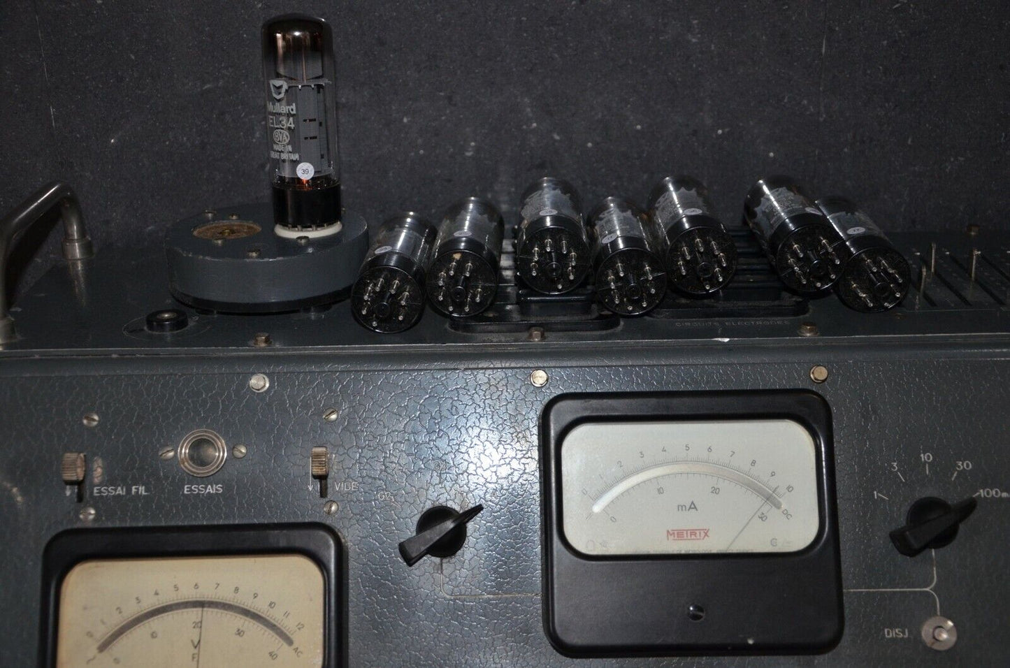 EL34 6CA7 Mullard Xf3 NOS Platinum Matched Quad Made in Blackburn, 1974