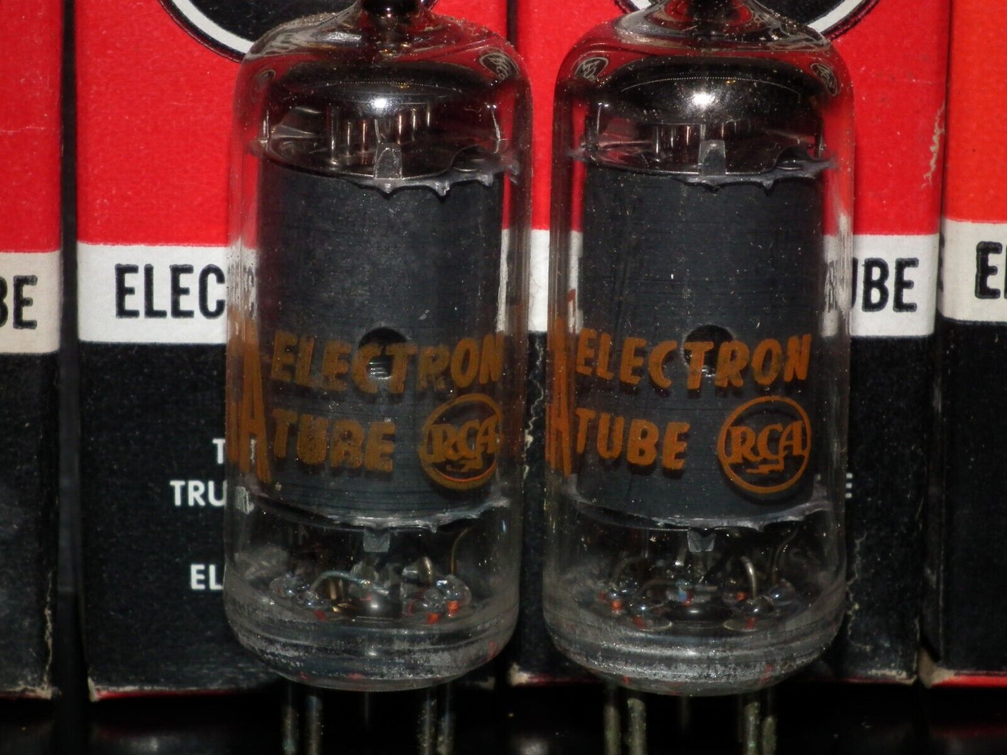 One (1 pcs) 6AU6A RCA EF94 Microphone pentode RARE Old Type - Low Noise Tested