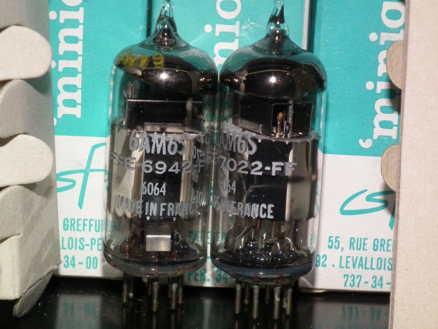 6AM6S EF91 Thomson Miniatron NOS Matched Pair for Little Dot I+ Headphone Amp