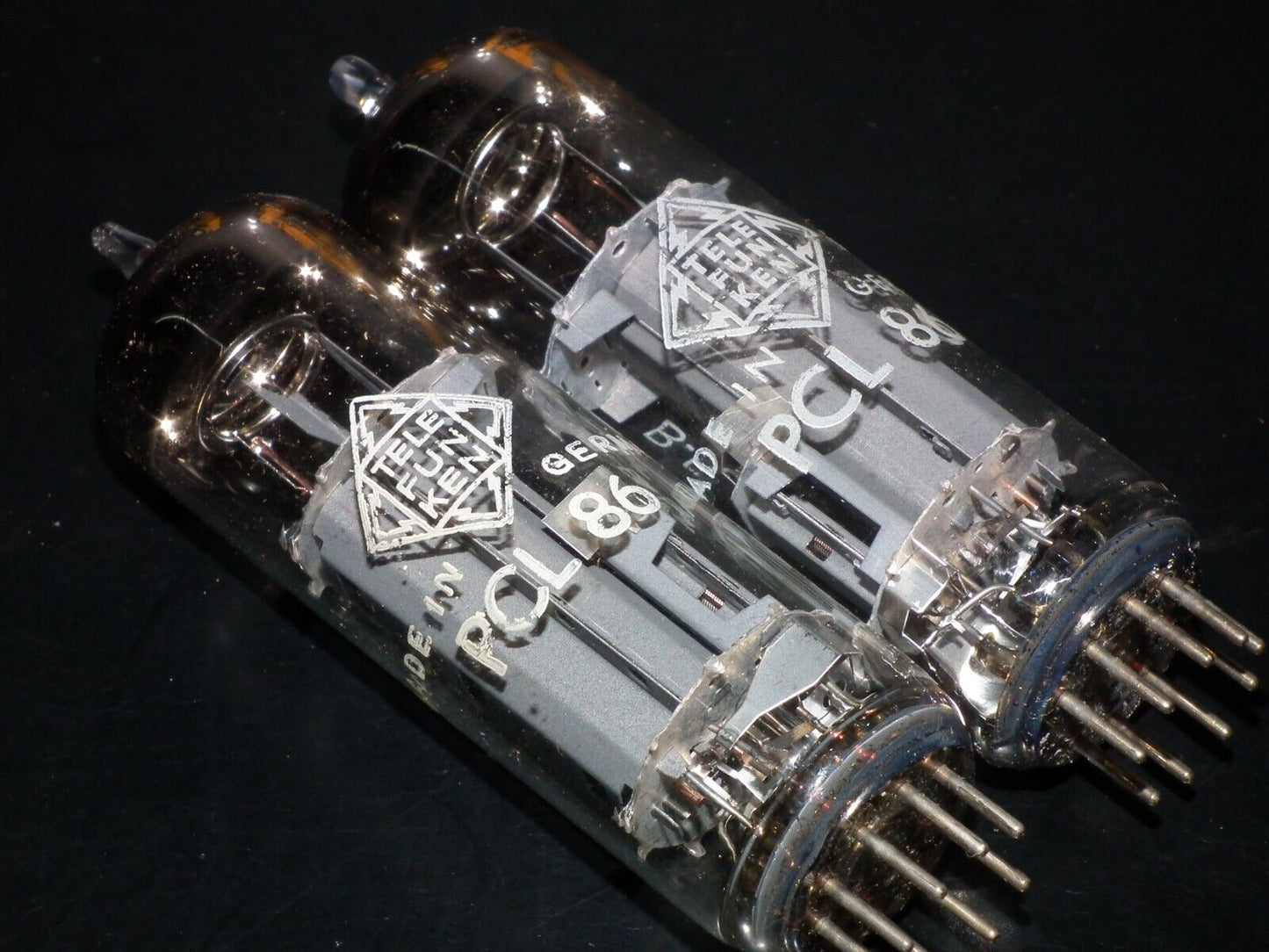 Platinum Matched Pair PCL86 14GW8 Telefun NOS NIB Berlin tube plant Diamond bttm