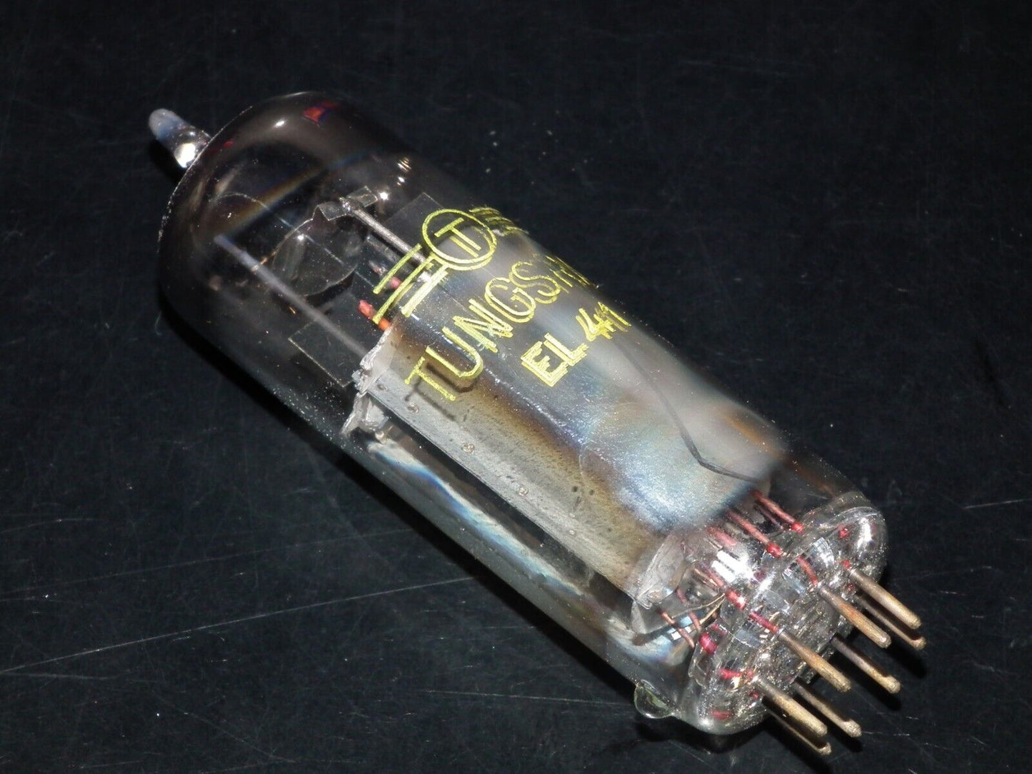 EL41 Tungsram NOS NIB Rare Foil Disc Getter Late 50s Made in Austria