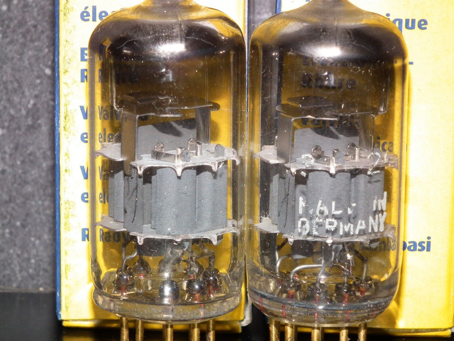 Platinum Matched Pair Siemens E88CC Used Tested NOS GRAY SHIELD A01 MP3