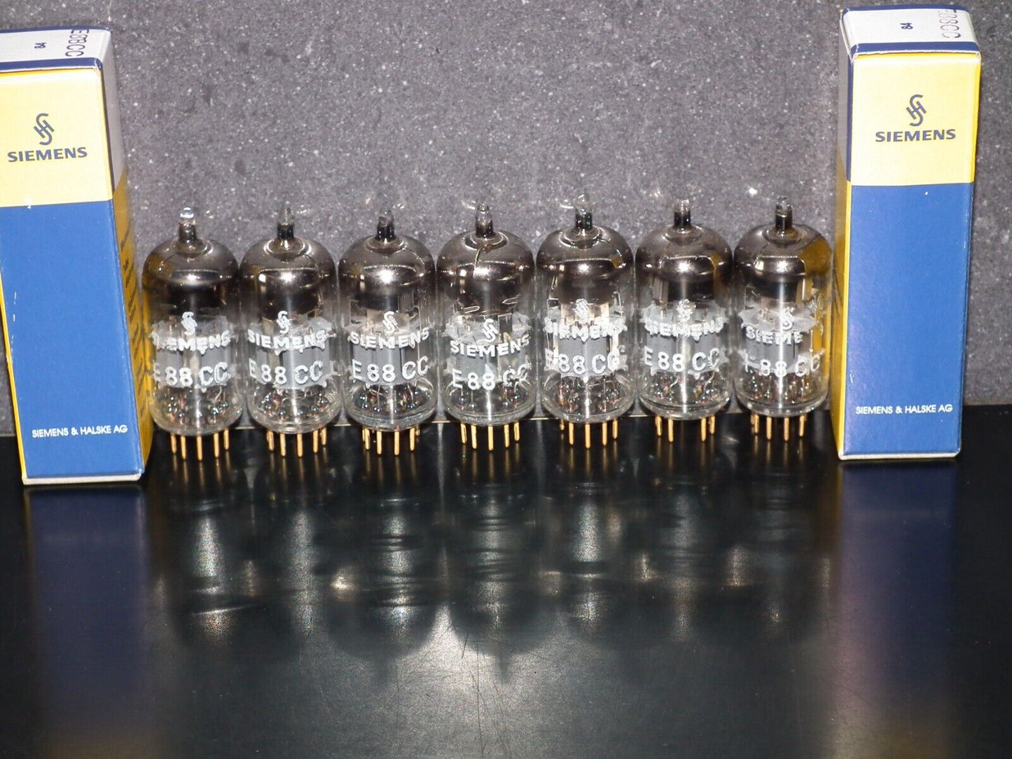 Platinum Matched Pair Siemens E88CC Used Tested NOS Dual Stage Getter A27H Code