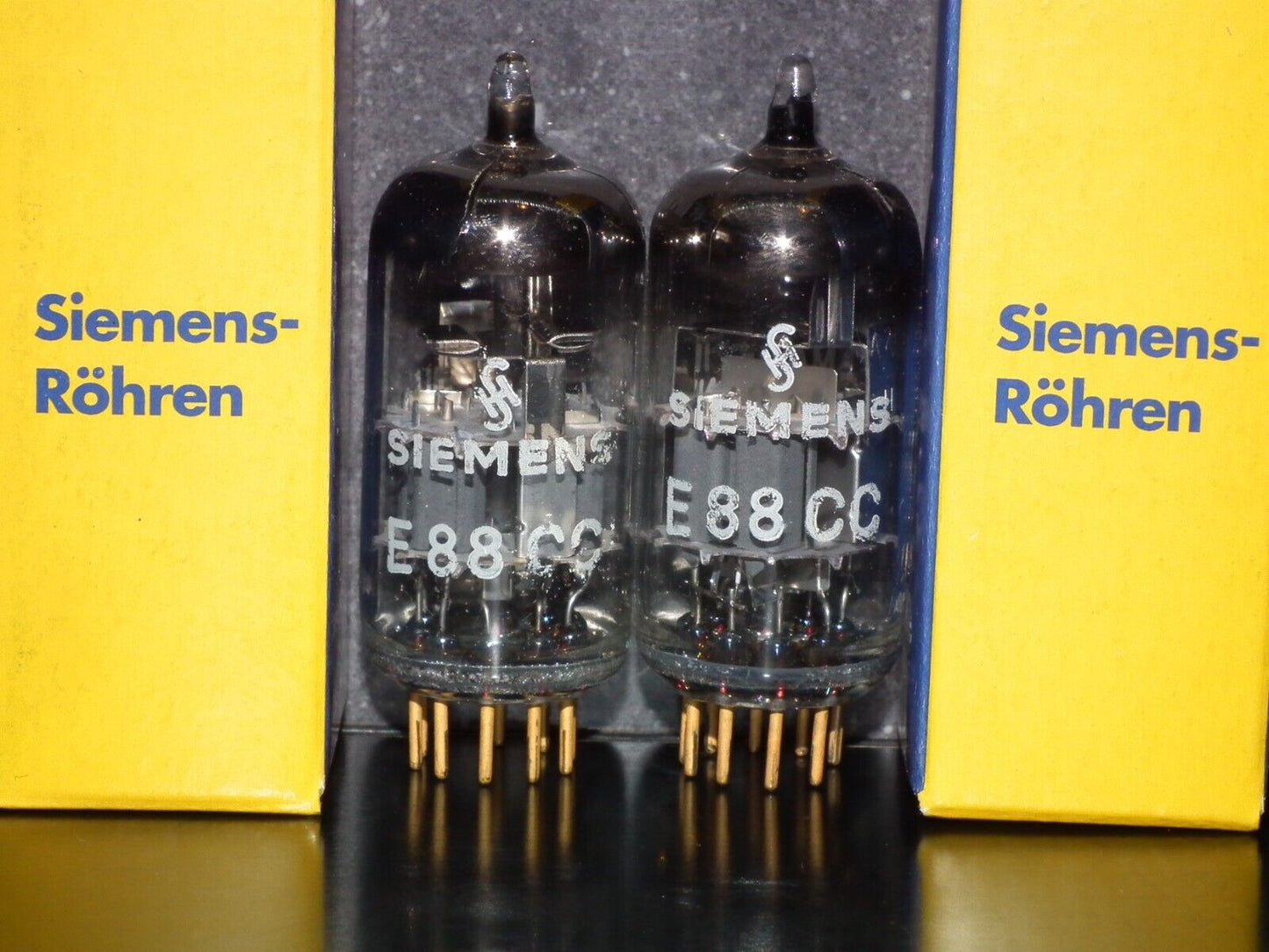 Platinum Matched Pair Siemens E88CC Used Tested NOS Dual Stage Getter A27H Code