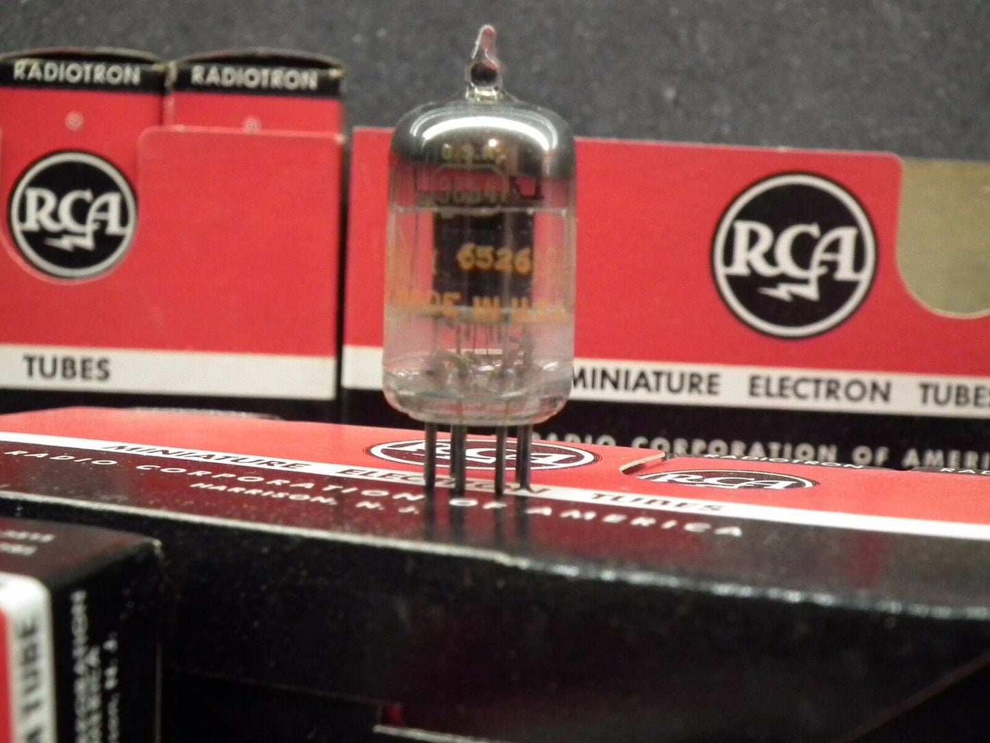 Matched Pair 5654 6AK5W EF95 RCA tubes Black Plate 60s, NOS NIB Yaqin Little Dot