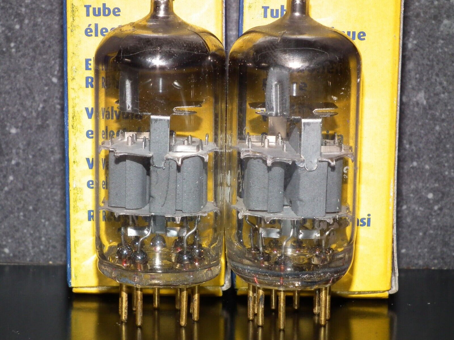 Platinum Matched Pair Siemens E88CC Used Tested NOS GRAY SHIELD A01 MP3