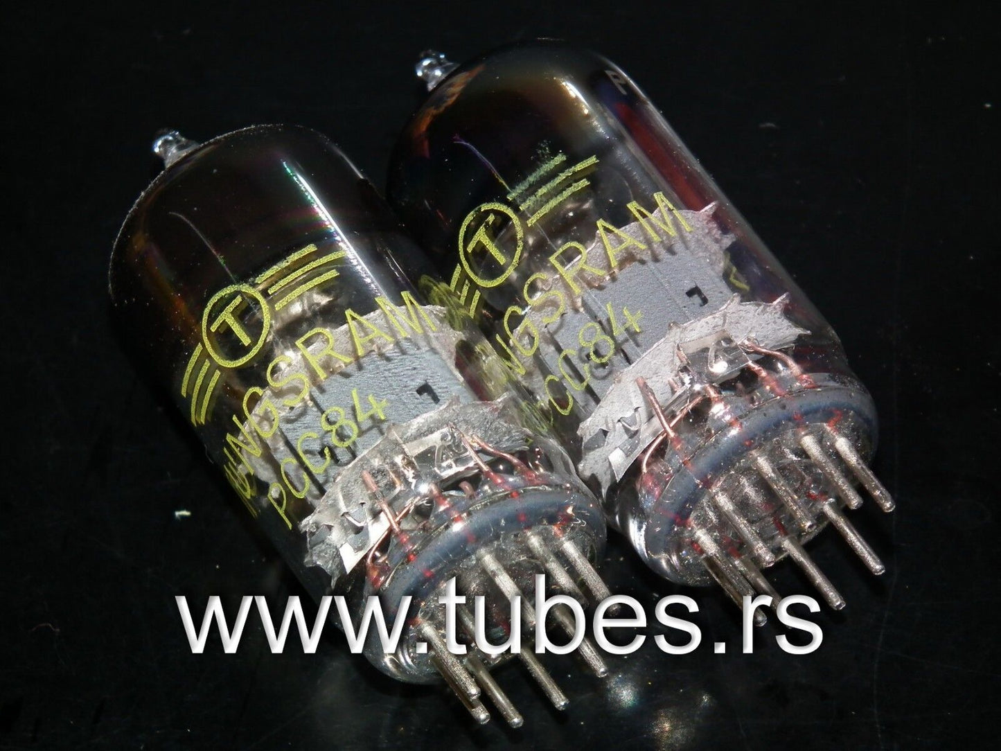 Matched Pair PCC84 Tungsram NOS NIB RARE Foil Disc Getter