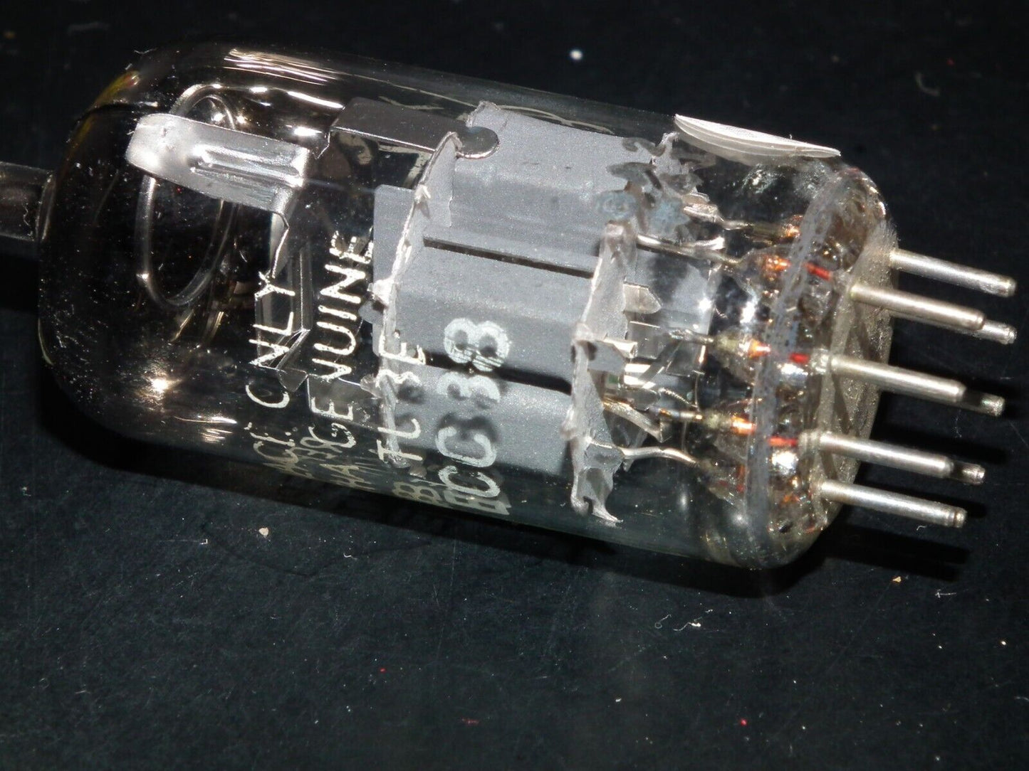 One (1 pcs) ECC88 Siemens 6DJ8 RARE Gray Shield Dual Stage Getter Rebranded GEB