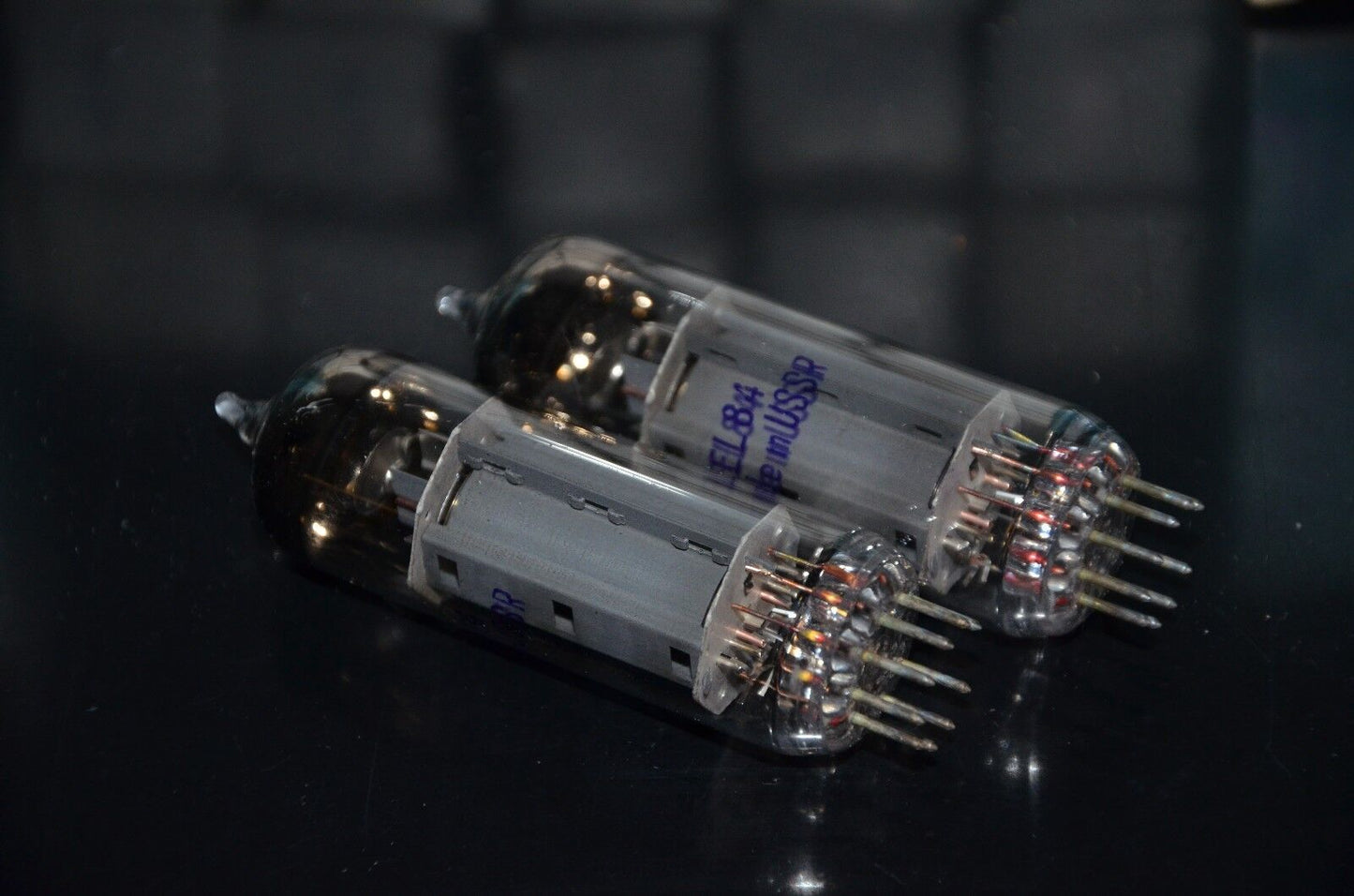 EL84 6BQ5 Elektronorg Tehnika USSR NOS NIB platinum matched pair from 70s EXPORT