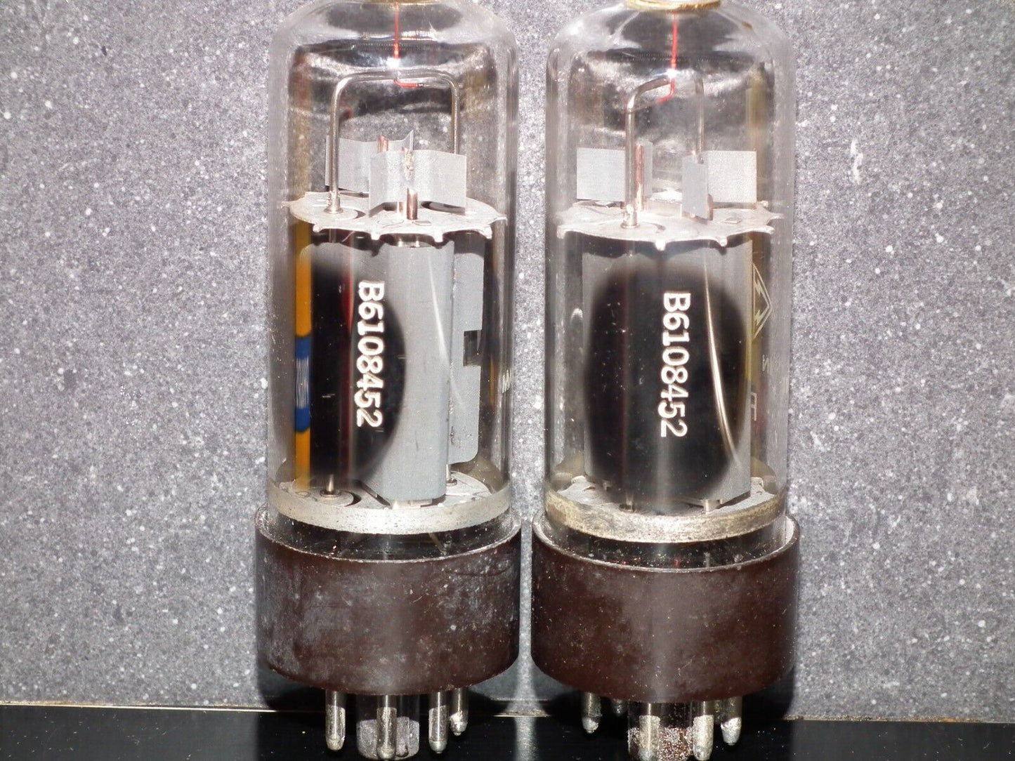 Two (2 pcs) PL36 Telefunken NOS NIB RARE Early Version Brown Base