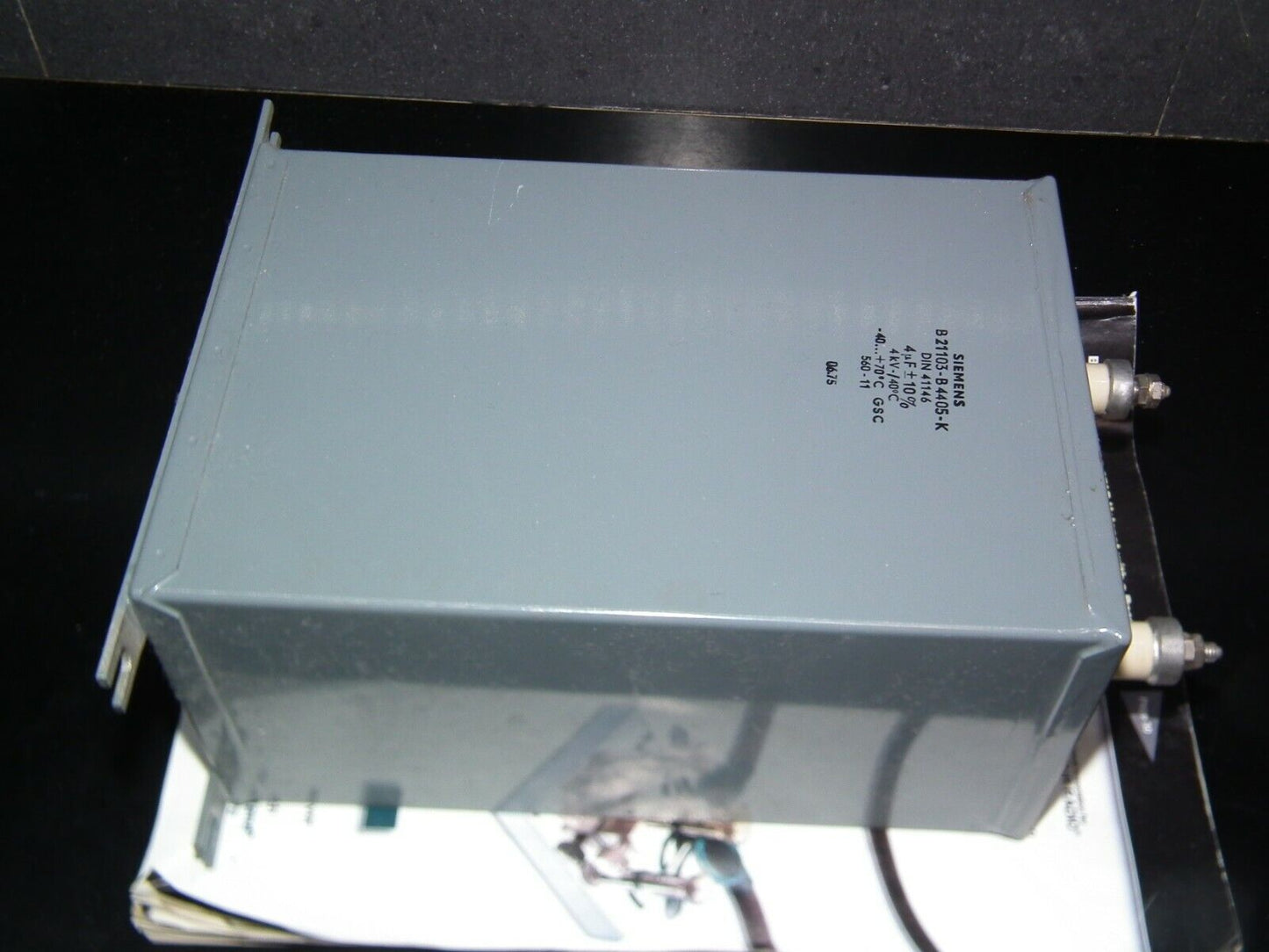 One NOS vintage Siemens PIO capacitor 4uF 4000V 4mfd 4KV