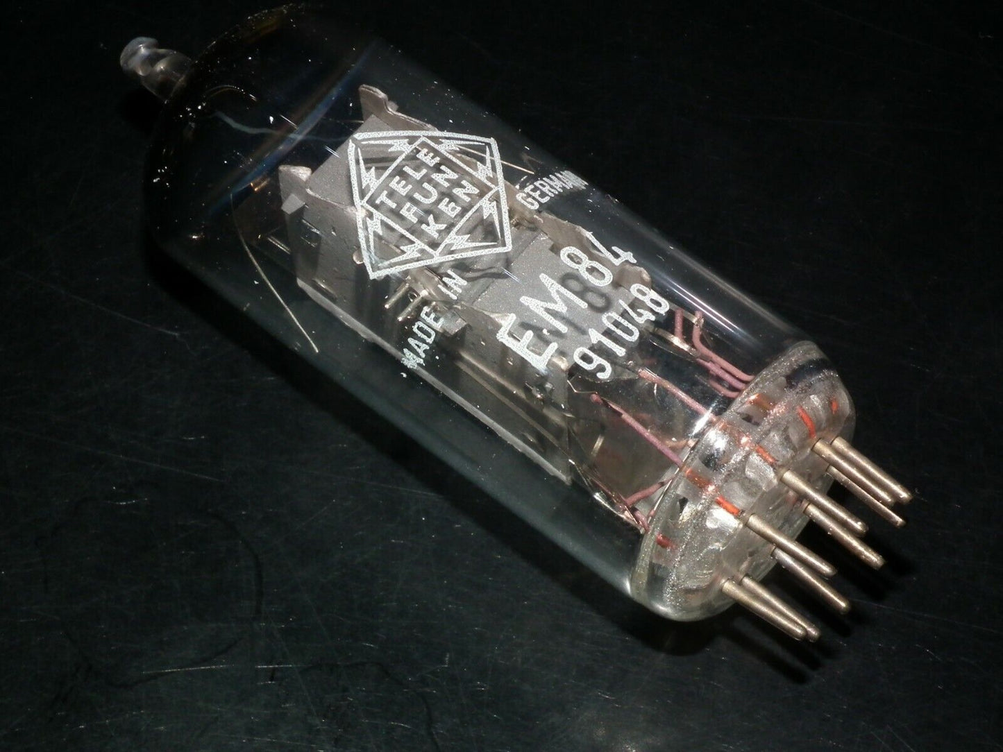EM84 Telefunken NOS NIB Magic Eye Tuning Eye Old European Tube Radio Receivers
