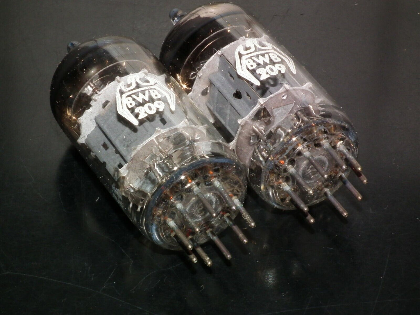 Siemens & Halske E82CC ECC802S ECC82 Matched pair (triple mica, Munich, BWB)