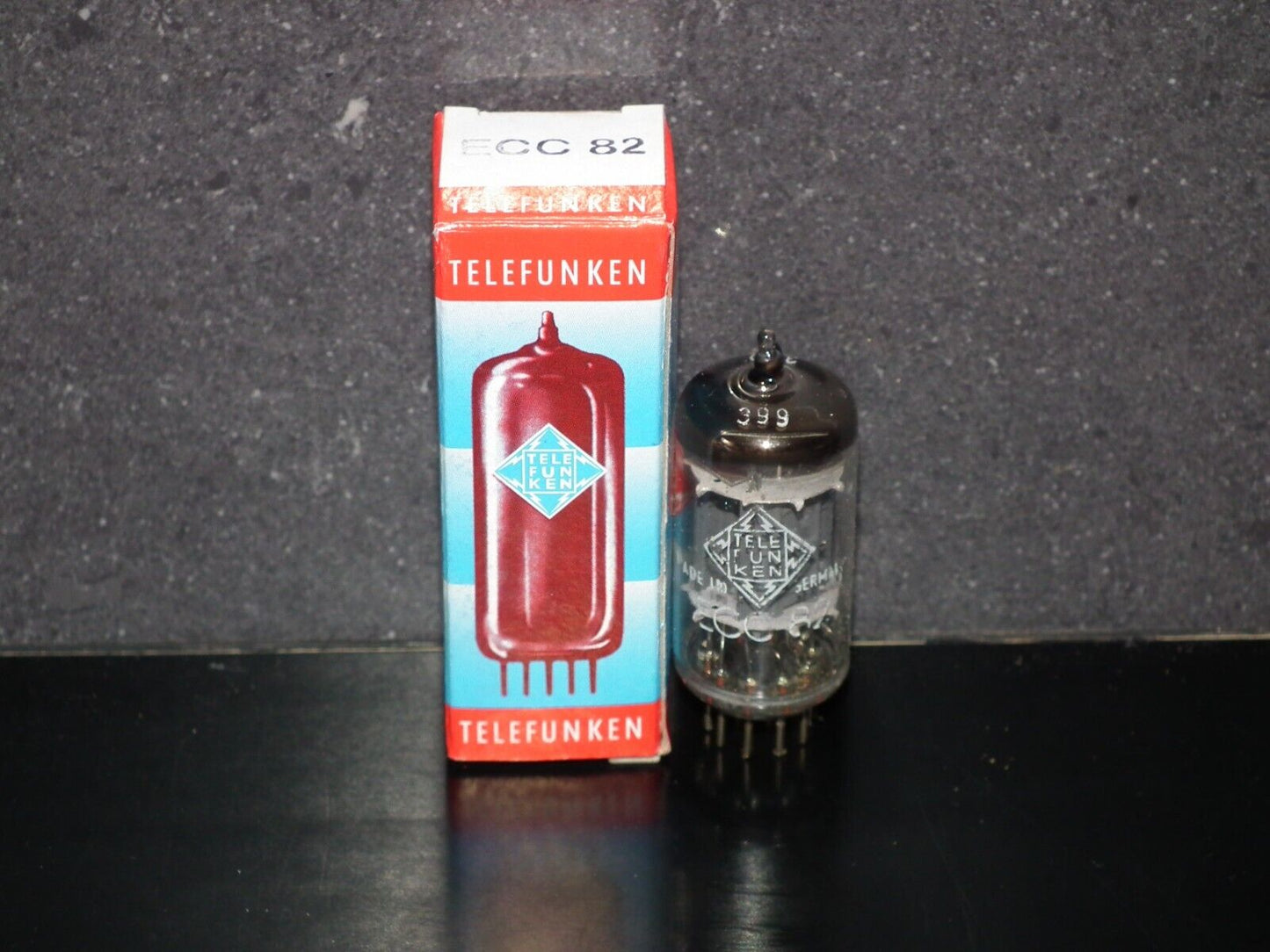 NOS ECC82 Telefunken 12AU7 Diamond Bottom Same Codes West Germany