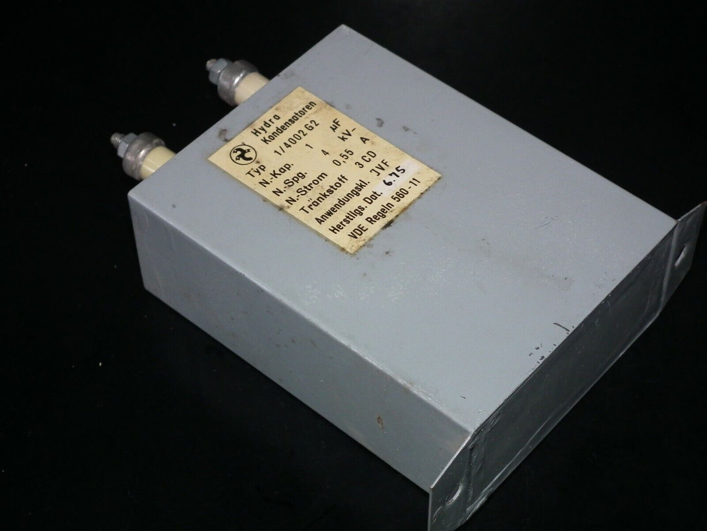 Hydra Berlin PIO capacitor 1u 4000V Made in West Germany in 1975 1mfd 4kV