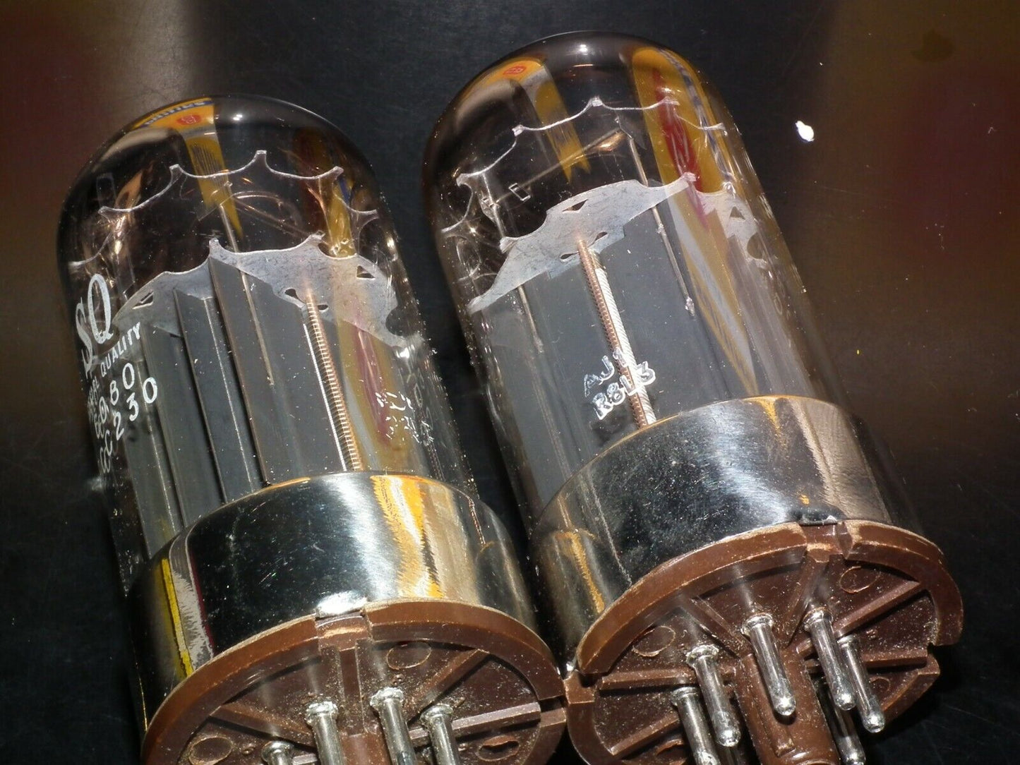 MULLARD 6080 6AS7 5998 ECC230 Matched pair NOS SPECIAL QUALITY rebranded Philips