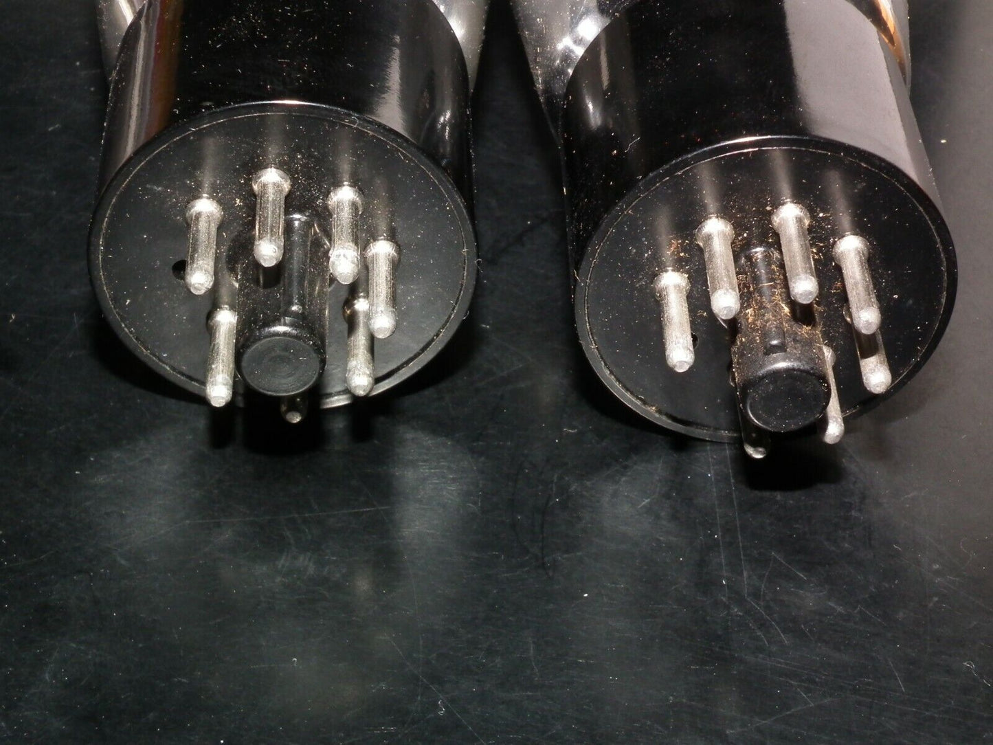 6F6G CEI Canada Platinum Matched Pair NOS NIB Gray Coated Old Type flat getter