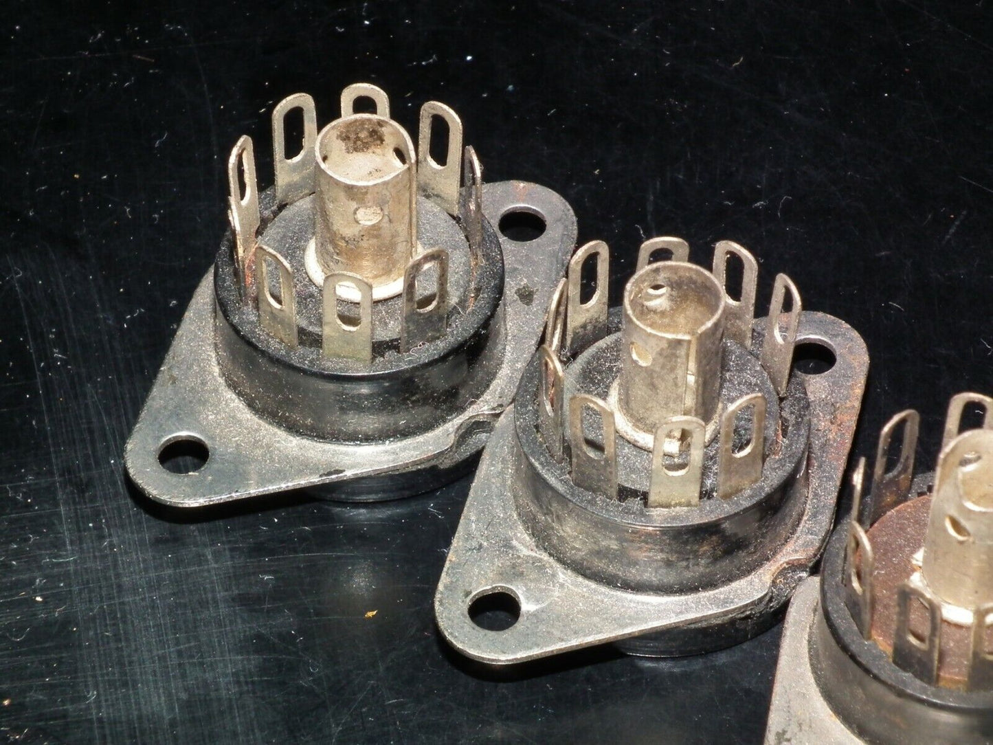 VINTAGE NOS Noval Vacuum Tube Bakelite Socket Made in West Germany in 60s