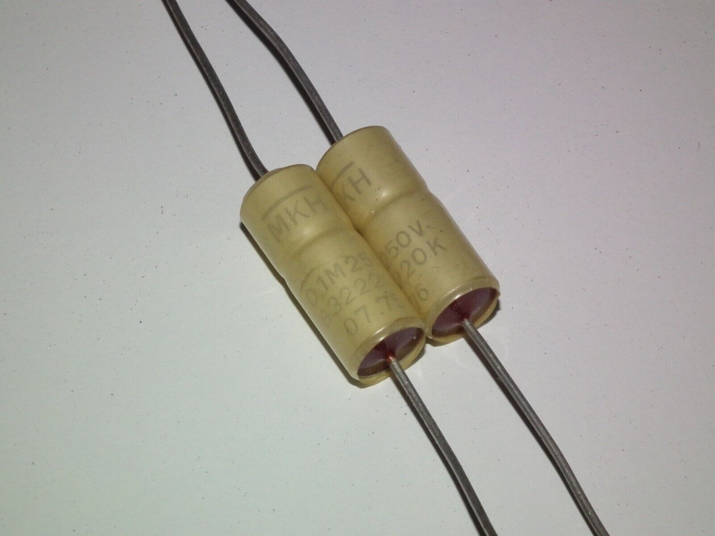Two (2 pcs) Vintage NOS Capacitors Siemens MKH 0.1u 250V Klangfilm 100nF
