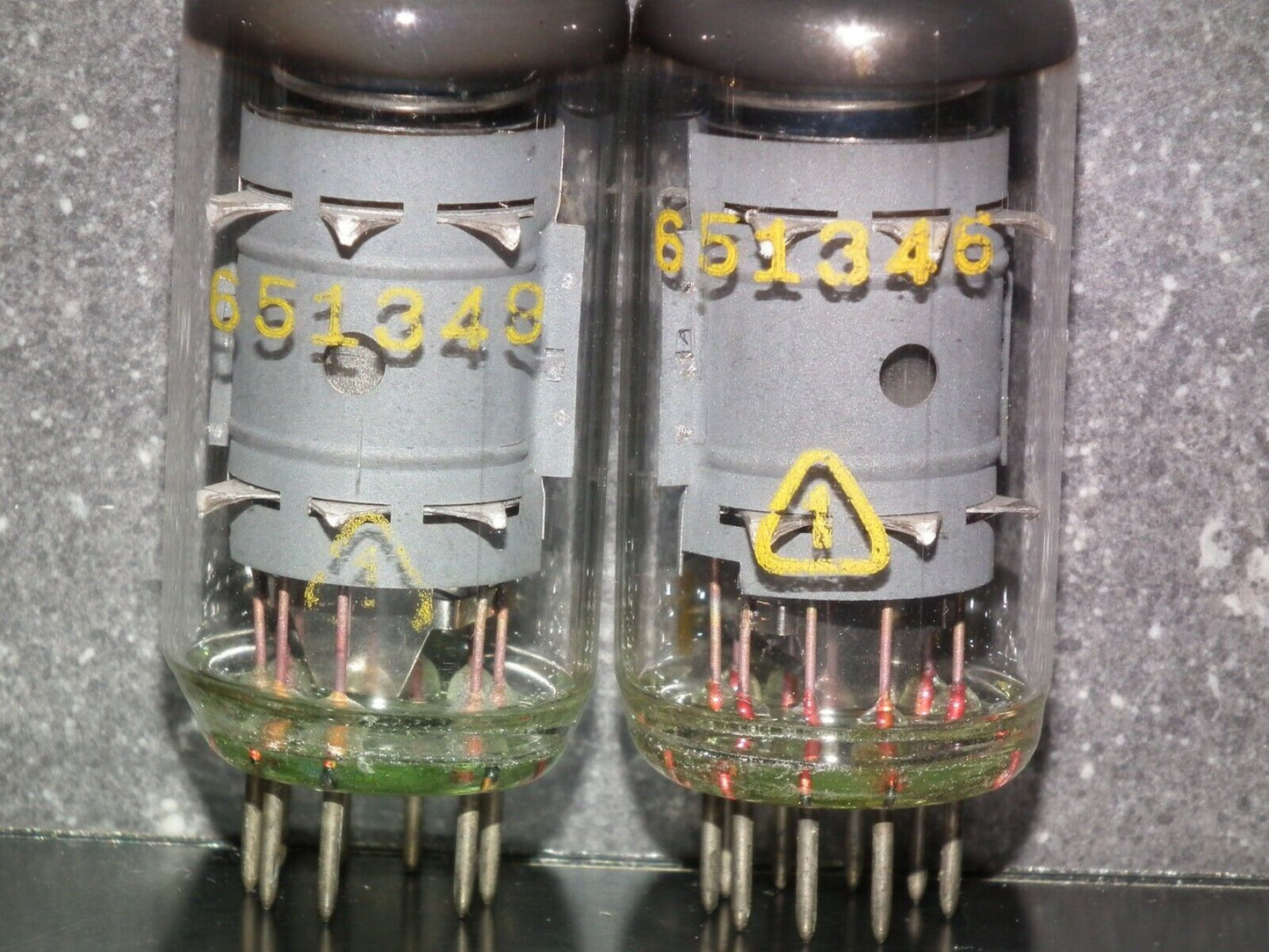 Platinum matched pair EF86 6267 RFT East Germany Low Noise Audio USED Tested 100