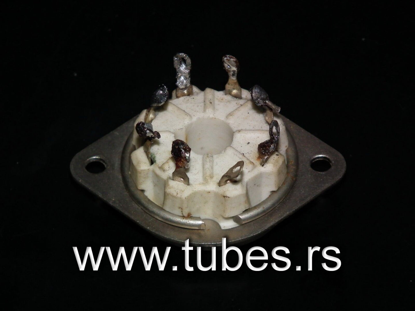One VINTAGE K8A Octal Vacuum Tube Ceramic Socket Hi Quality EL34 GZ34 6SN7