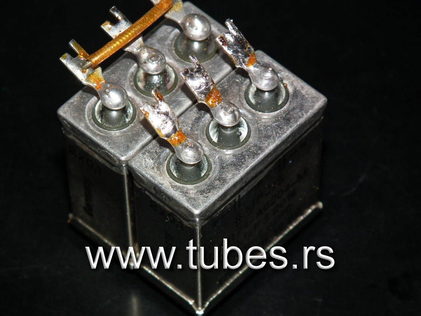 Two vintage Siemens PIO capacitors 2 x 0.1 uF / 630V Klangfilm tube audio