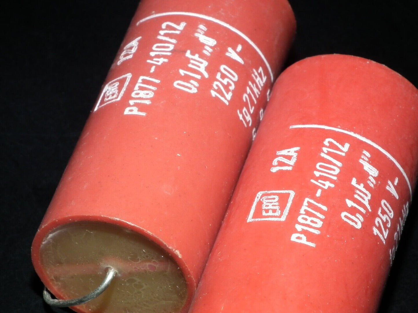 ERO 100nF 1250V Polyester Capacitor HI Voltage NOS 0.1uF 1.25KV