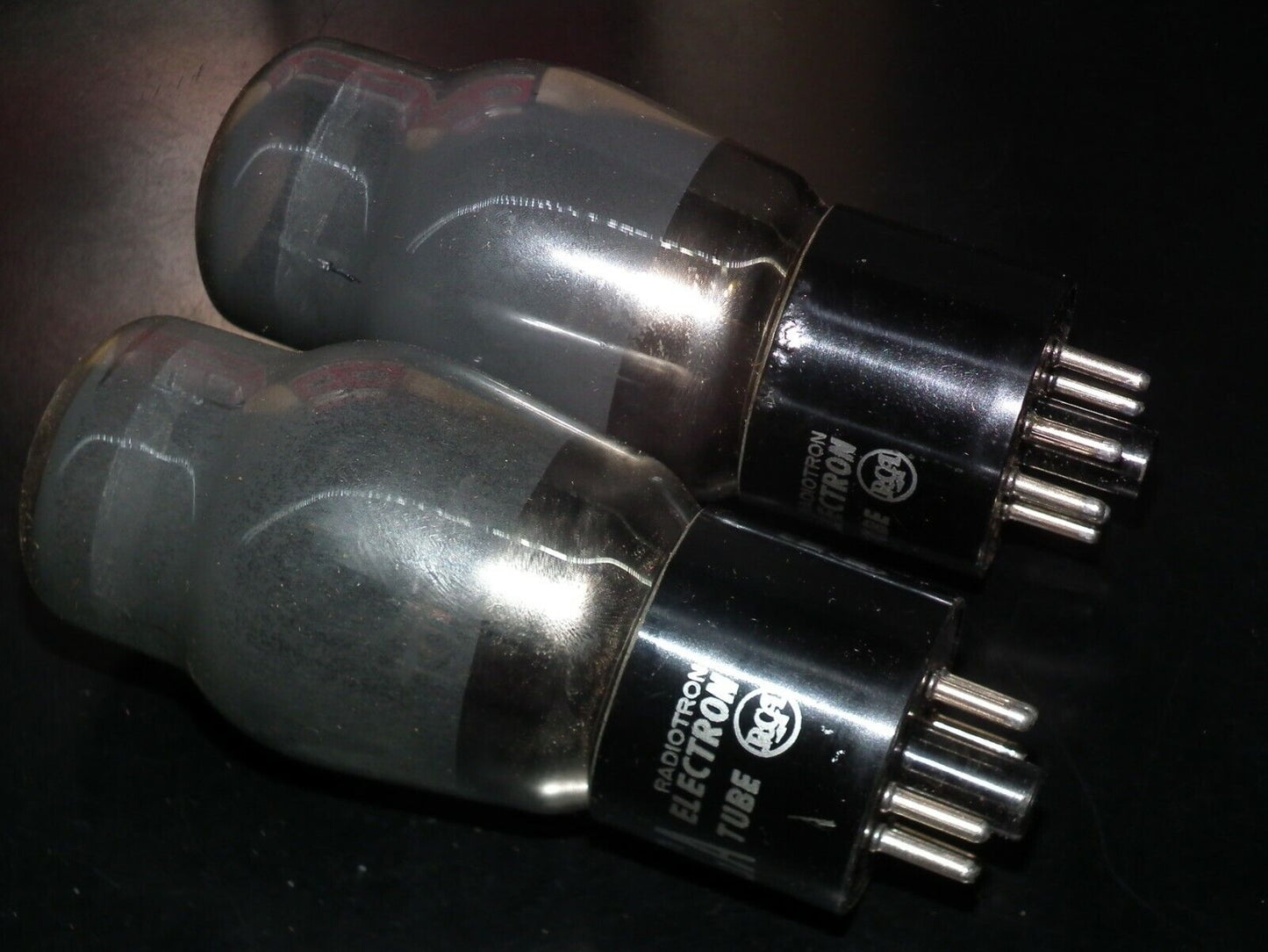Platinum Matched Pair 6Y6G RCA NOS NIB Gray Smoked Glass