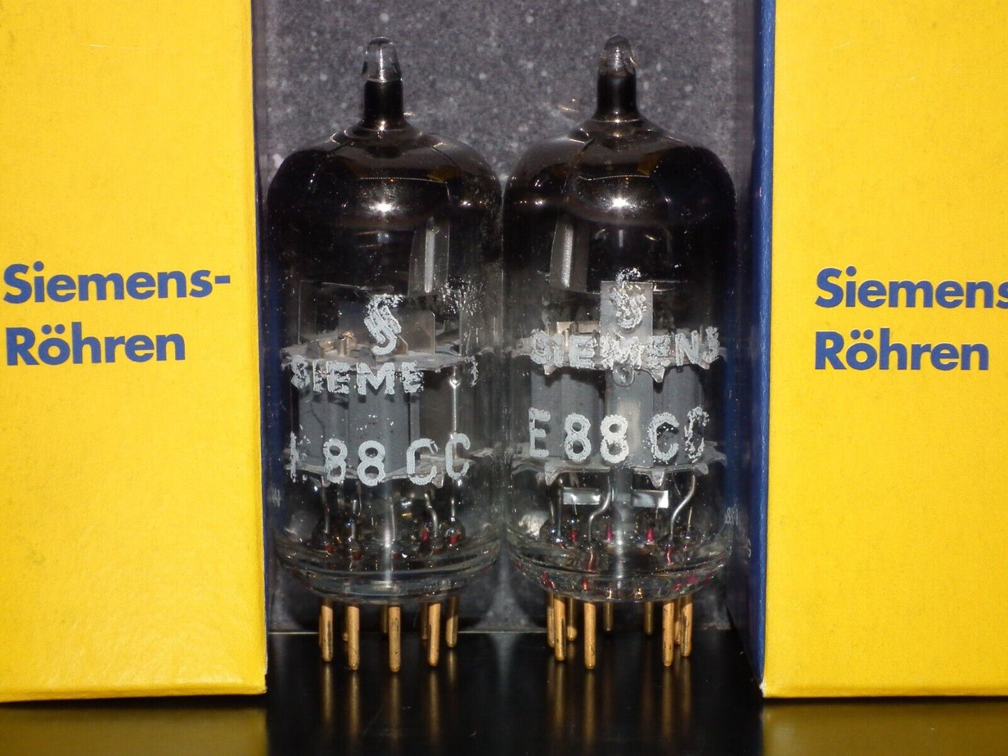 Platinum Matched Pair Siemens E88CC Used Tested NOS Dual Stage Getter A2 7H Code