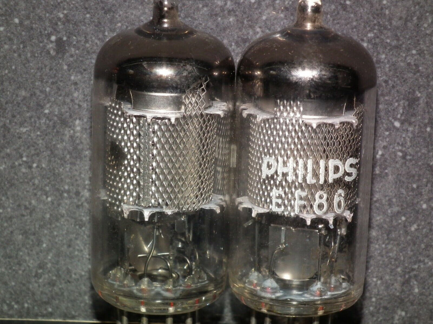 Platinum matched pair EF86 6267 Valvo Hamburg Rebranded Philips Low Noise Audio