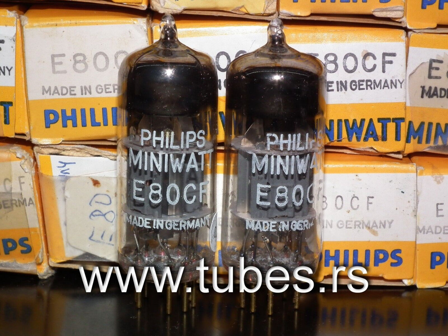 VALVO GERMANY E80CF 7643 for McIntosh MR-67 65B 71 Platinum matched pair Philips